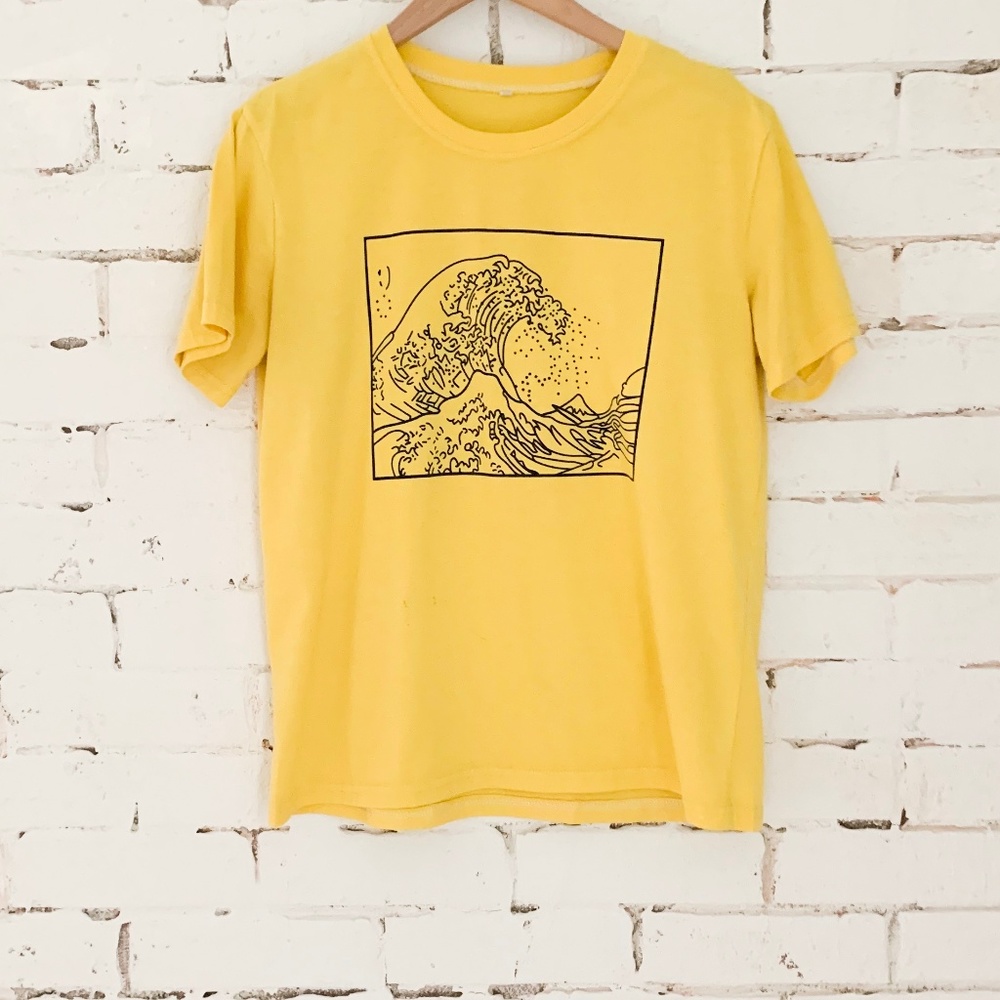 Yellow "The Big Wave" Tee